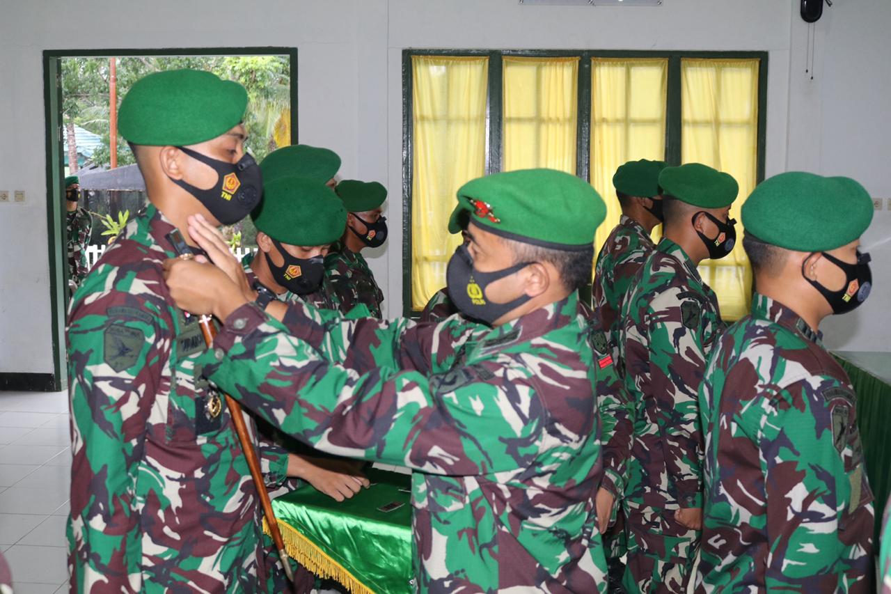 Komandan Batalyon Infanteri 731/Kabaresi Pimpin Acara Sertijab Komandan Kompi dan Perwira Staf
