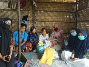 Mewakili Kapolres Batu Bara, Wan Azima Bakti Sosial Kunjungi Anak Penderita Hidrosefalus