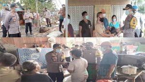 Kapolres Minsel Tinjau Langsung Lokasi Bencana Alam Pesisir Pantai Tumpaan