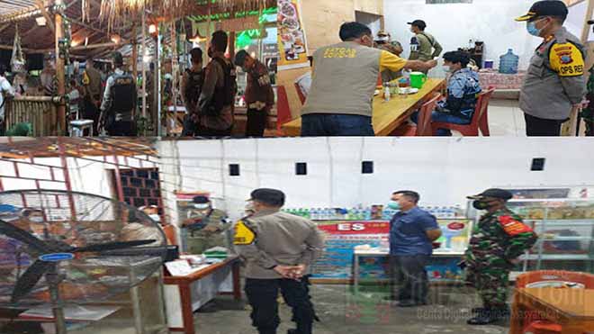 Polres Minsel dan Kodim 1302 Minahasa Laksanakan Operasi Yustisi Protokol Kesehatan