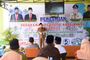 Bupati Zahir Resmikan PTSP Kemenag Batu Bara