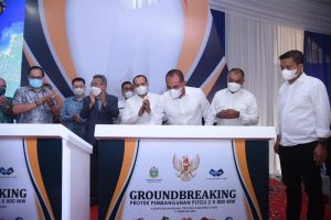 Gubsu Didampingi Bupati Batu Bara Resmikan PLTGU 2 X 800 MW