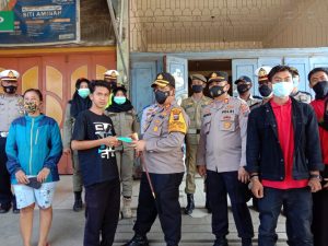 Polres Jajaran Polda Sumut Serentak Bagikan Masker