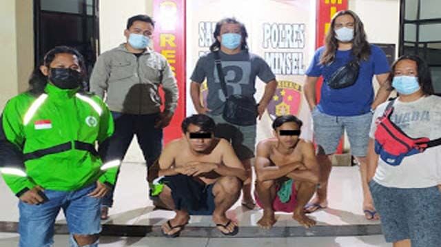Tim Resmob Polres Minsel Amankan Dua Pelaku Tindak Kekerasan di Tatapaan