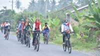 Bupati Dan Ketua TP PKK Batu Bara Gowes Sepeda Santai