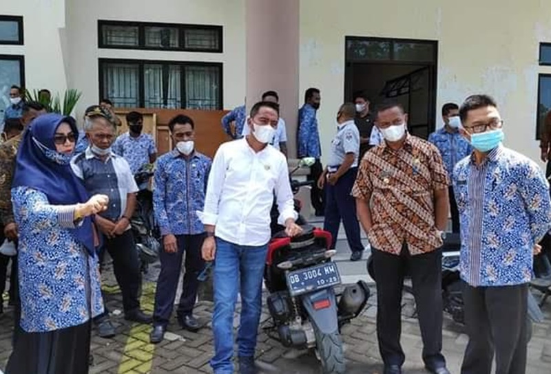 Bupati dan Wabup Boltim Gelar Pemeriksaan Kendaraan Dinas