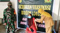 Layani Permintaan Masyarakat, Koramil Kotabunan Gelar Vaksinasi Tahap II