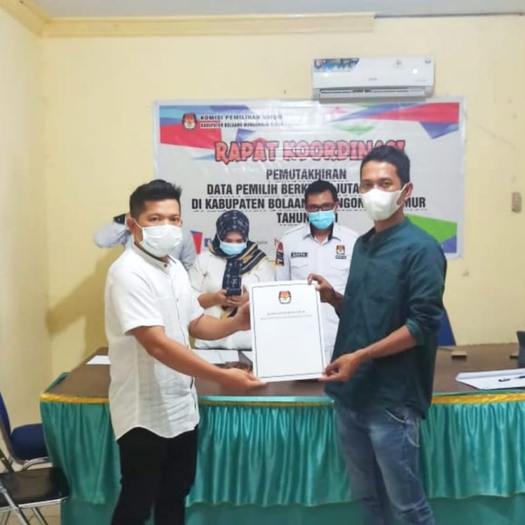 KPU Gelar Rakor PDPB, Boltim Ketambahan Pemilih Baru