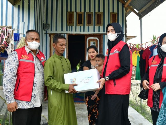 Ketua BK3S Batu Bara Salurkan Bantuan  PT. Multimas Nabati Asahan (WILMAR Group)