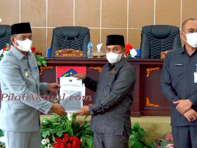 DPRD Boltim Gelar Paripurna Penyampaian Ranperda Penegakkan Hukum Prokes Covid-19