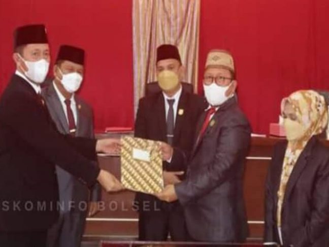 DPRD Bolsel Setujui Ranperda APBD Tahun 2022