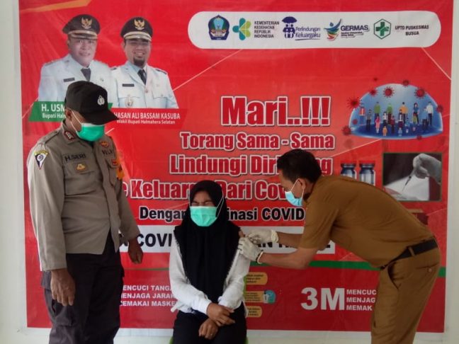 PKM Busua Kecamatan Kayoa Barat Capai 16 Persen dari Sasaran 3.500 Orang
