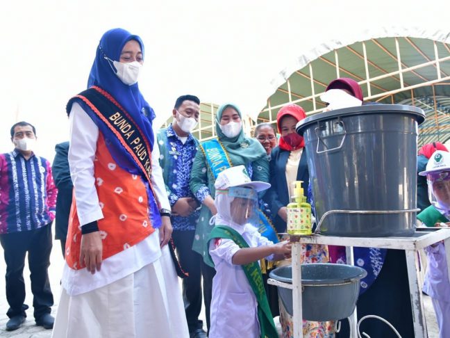 Bunda PAUD Batu Bara Peringati Hari Cuci Tangan Pakai Sabun Sedunia