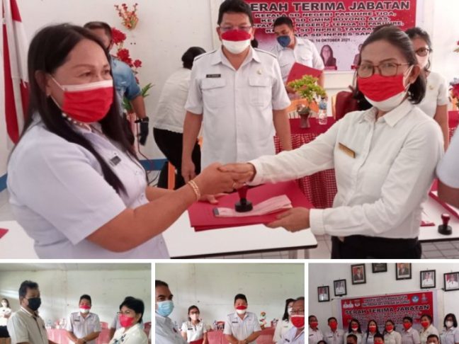 Sertijab Kepsek SMP dan SD Kecamatan Tenga Juga Sinonsayang