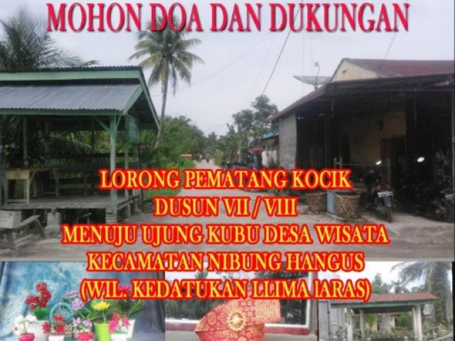 Pematang Kocik Lorong Kreatif Dan Edukasi Wisata Desa Ujung Kubu Menggapai Masyarakat Mandiri Dan Sejahtera