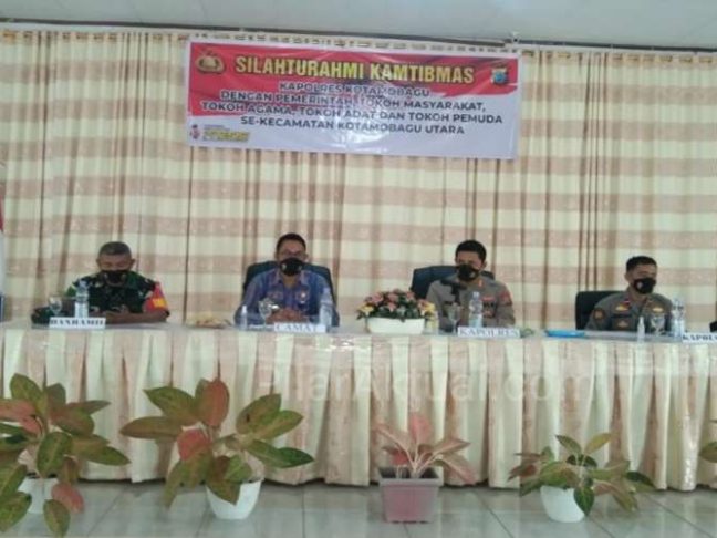 Kapolres Kotamobagu Jalin Silaturahmi Kamtibmas di Kecamatan Kotamobagu Utara