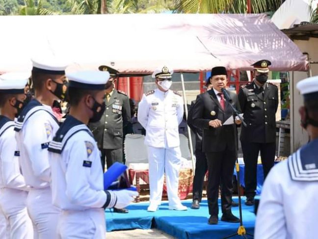 Bupati Zahir Ikuti Upacara Peringatan Hari Dharma Samudera