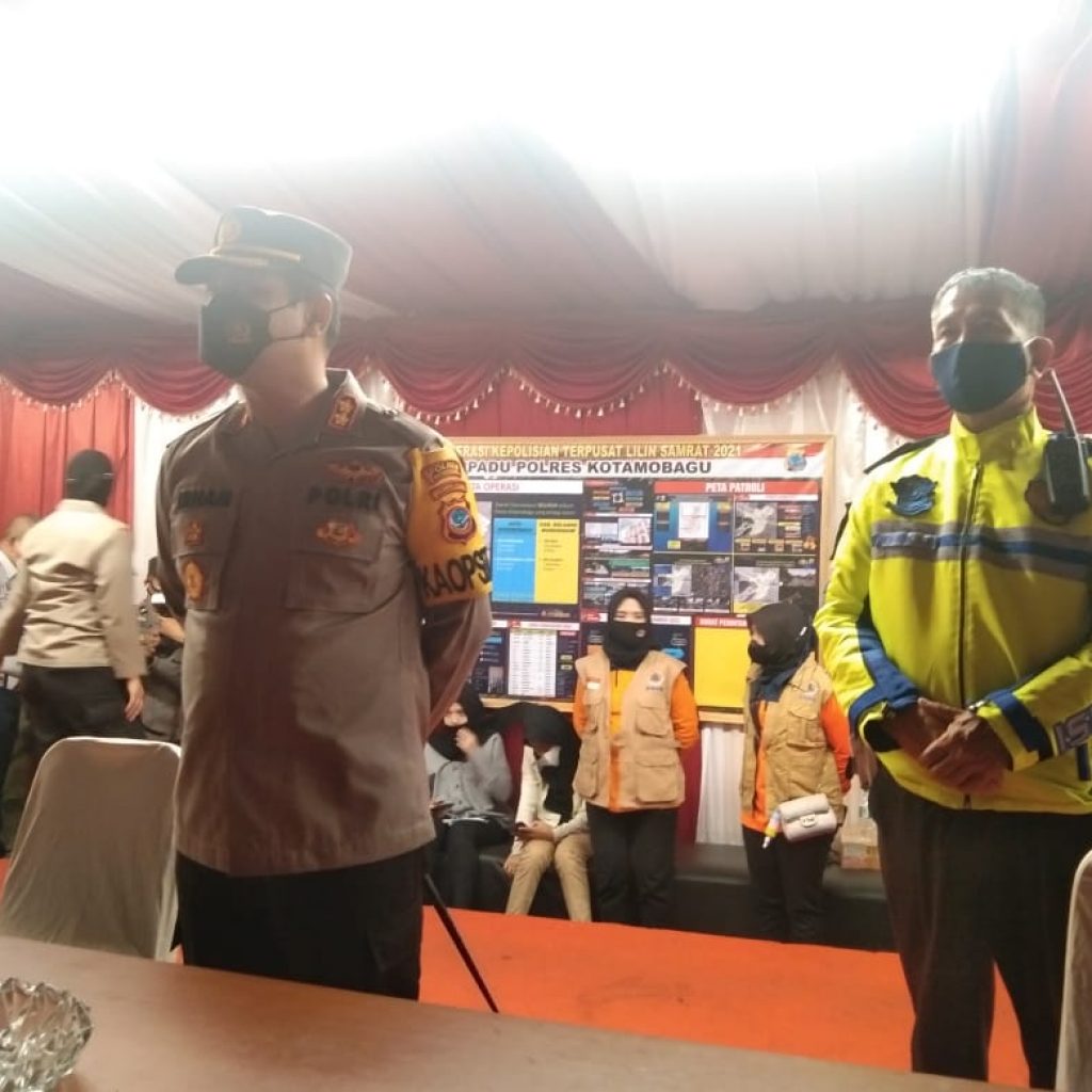 Polres Kotamobagu Kerahkan 426 Personil Gabungan Untuk Pengaman Malam Tahun Baru 2022