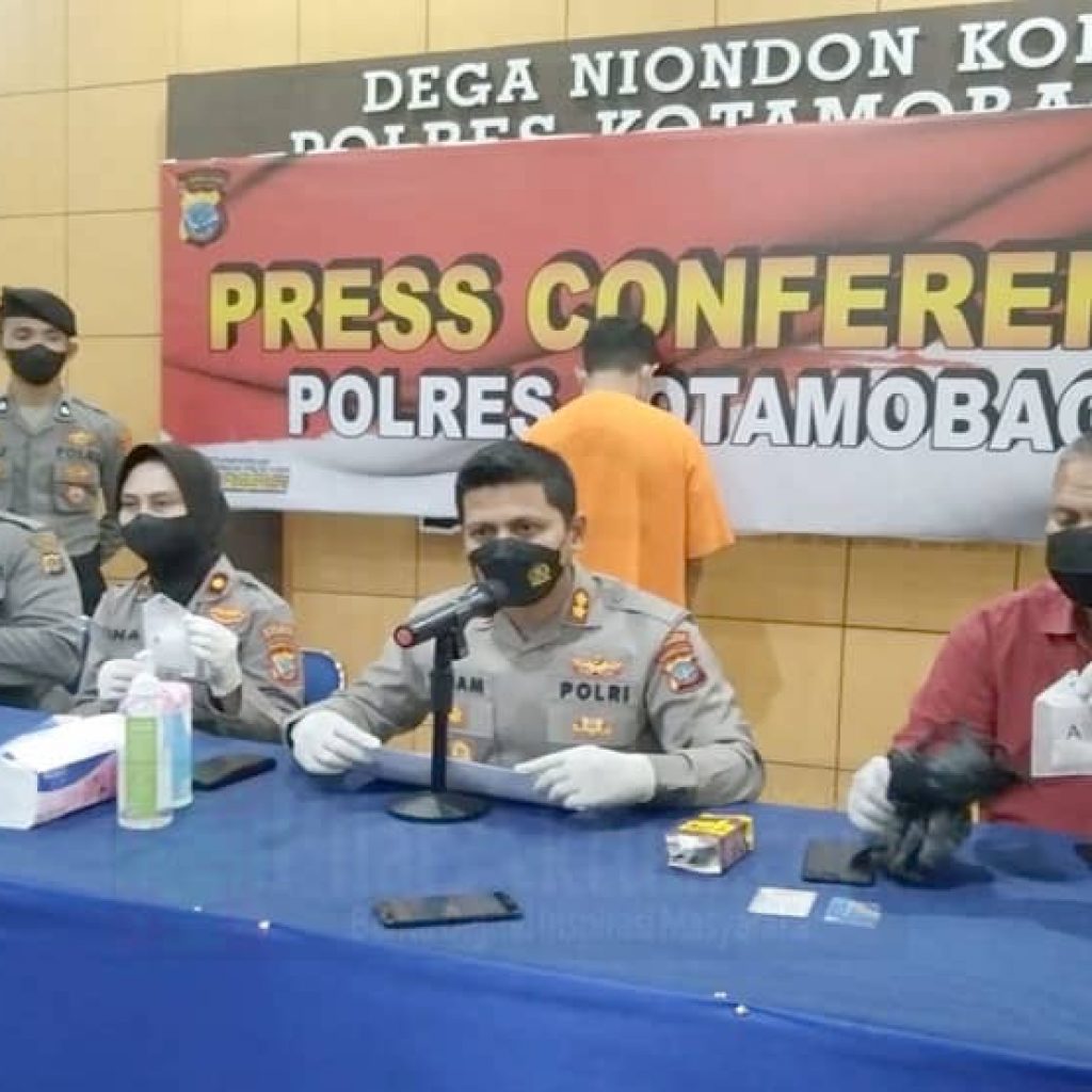 Satuan Narkoba Polres Kotamobagu Menciduk Pria Asal Tompaso Baru