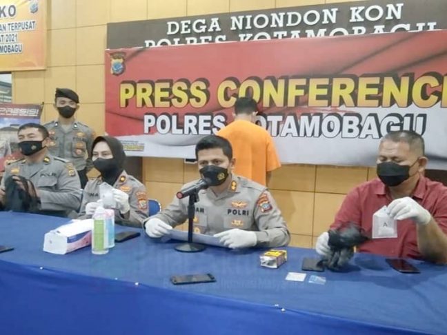 Satuan Narkoba Polres Kotamobagu Menciduk Pria Asal Tompaso Baru
