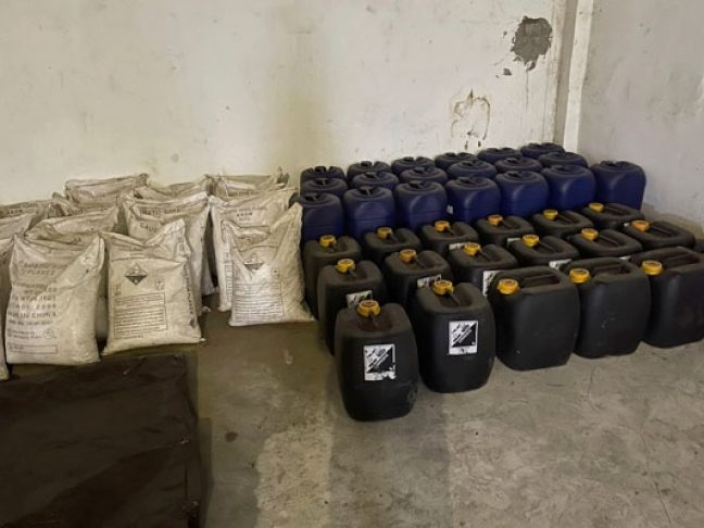 Polda Sulut Dapati Sejumlah Bahan Kimia Berbahaya di Minut