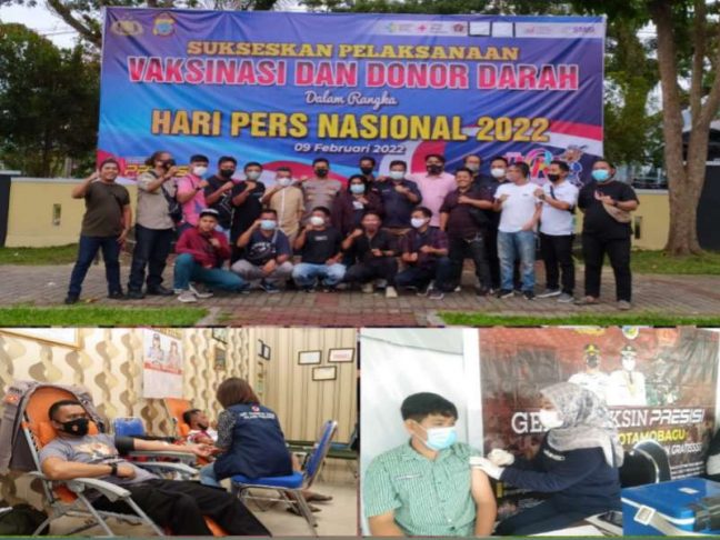 Polres Kotamobagu dan Insan Pers Sukseskan Hari Pers Nasional Tahun 2022