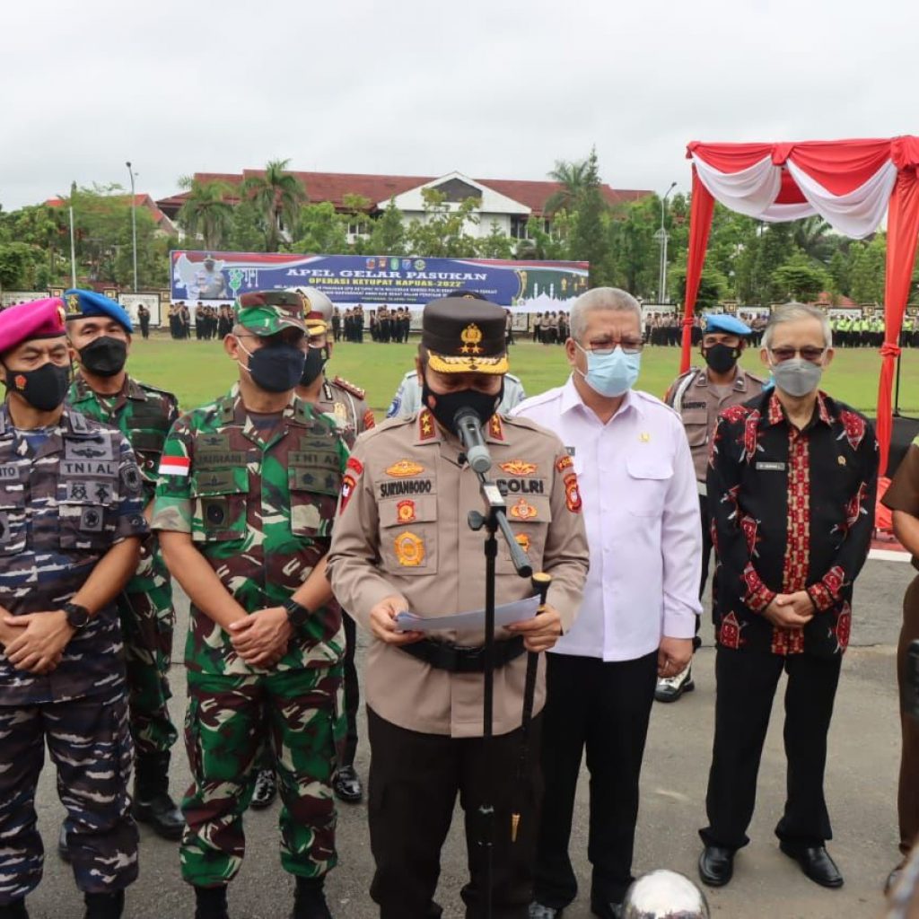 Jelang Idul Fitri, Polda Kalbar Gelar Apel Operasi Ketupat Kapuas 2022