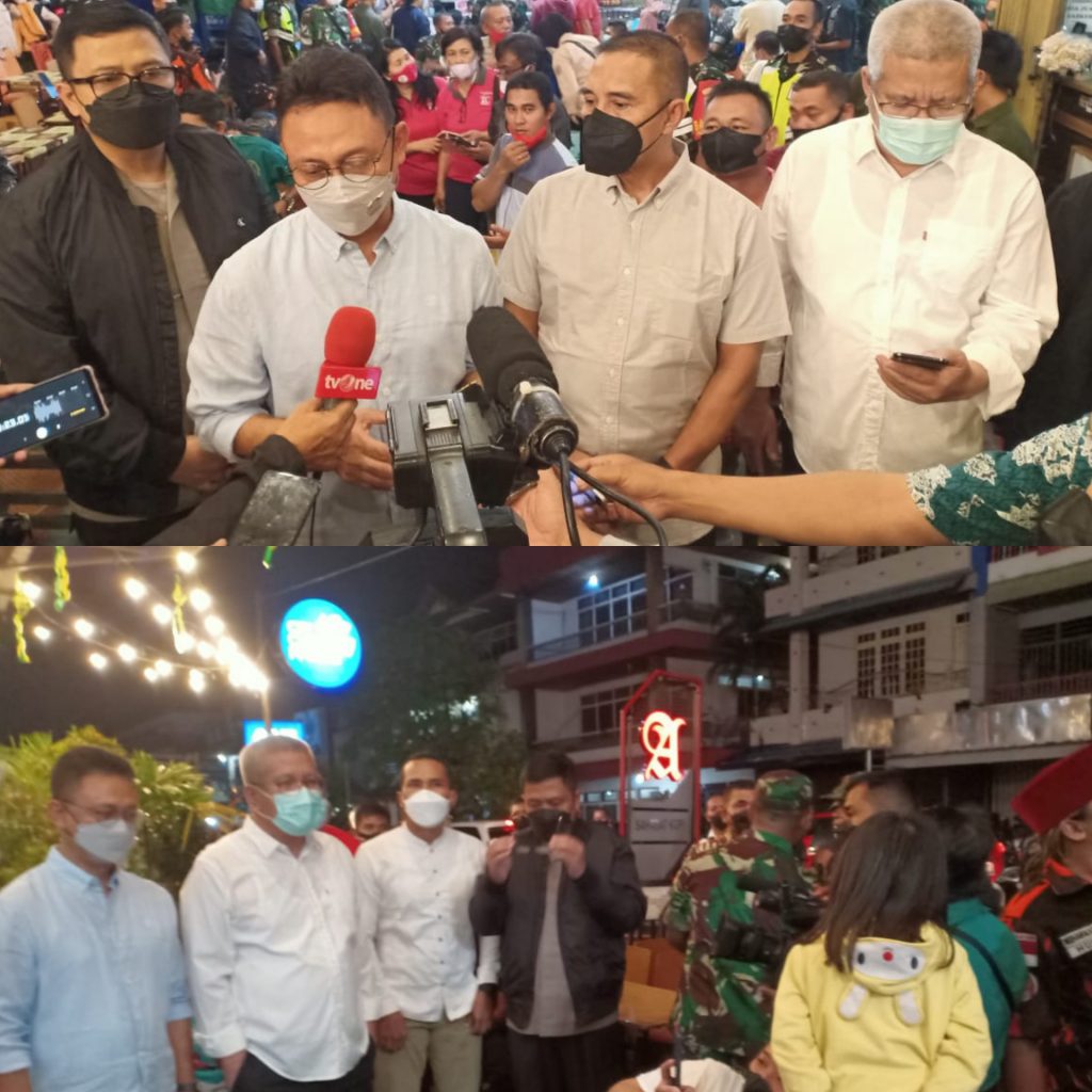 Dandim 1207/Pontianak Mewakili Pangdam XII/Tpr Tinjau Serbuan Vaksinasi di 3 Tempat