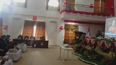 Bupati Boltim Hadiri Paripurna DPRD Mendengarkan Pidato Kenegaraan
