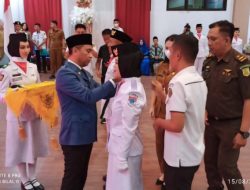 27 Anggota Paskibraka Boltim Resmi Dikukuhkan, Sachrul : Ini Merupakan Tugas dan Tanggungjawab Kepada Negara