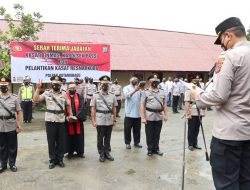 Kapolres Kotamobagu Pimpin Sertijab dan Lantik Kasat Narkoba