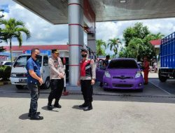 Kapolres Kotamobagu Pantau Beberapa SPBU di Kotamobagu
