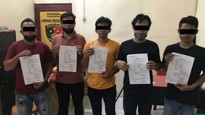 Polres Kotamobagu Tetapkan 5 Tersangka Kasus PETI di Bolmong