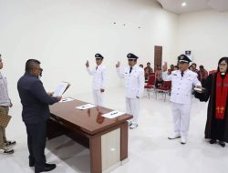 Tiga Hukum Tua di Kabupaten Mitra Resmi Dilantik