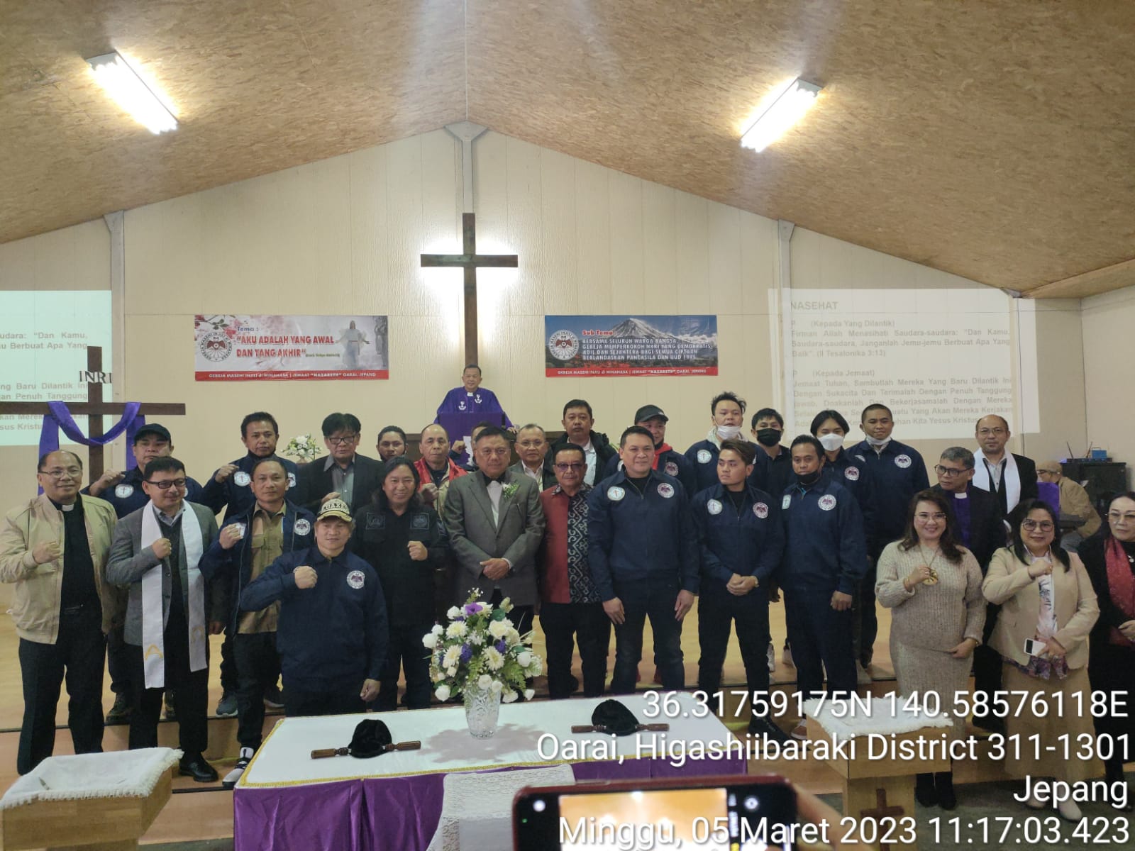 Pengurus Panji Yosua GMIM Nazareth Oarai Jepang, Resmi Dilantik Panglima James Sumendap