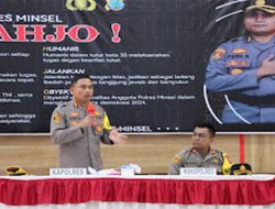 Kapolres Minsel Launcing ‘CegahJo!’ Dihadapan Ratusan Personel
