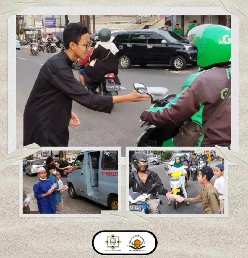 Pembagian Takjil On The Road Murid SDIT Ar Rahmah Jakarta