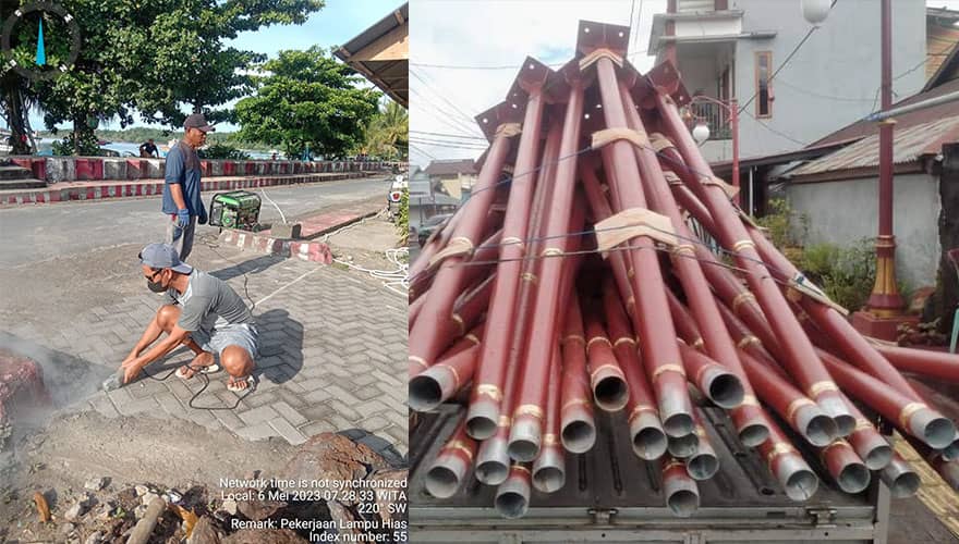 Penggunaan Dana Desa Bentenan Satu Prioritaskan Lampu Hias