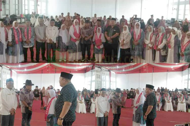 Bupati James Sumendap Lepas 27 Jemaah Calon Haji Kabupaten Minahasa Tenggara