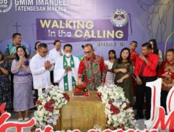 Ronald Sorongan Hadiri Ibadah Syukur HUT ke-168 Jemaat GMIM Imanuel Tatengesan Makalu