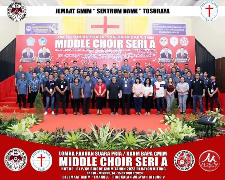 Tim Paduan Suara PKB GMIM Victory Sentrum Dame Tosuraya Sukses Raih Nilai Gold di HUT PKB GMIM ke-61