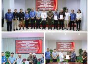 Bupati Ronald Sorongan Tandatangani NPHD dengan KPU dan Bawaslu Minahasa Tenggara