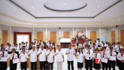 Sekda Lalandos Menghadiri Penutupan Latsar CPNS Mitra Golongan ll dan lll Formasi 2021 Tahun 2023