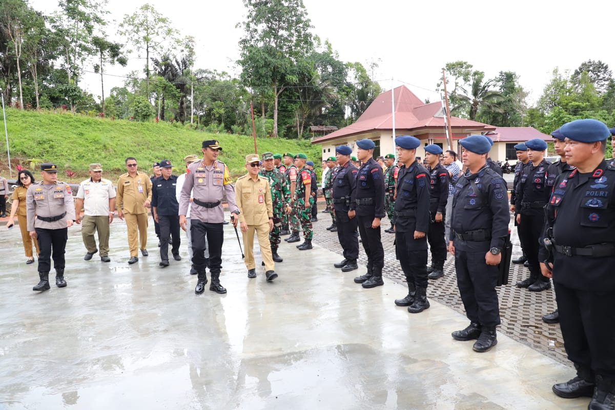 Polres Mitra Gelar Apel Pasukan Pengamanan TPS Pemilu 2024