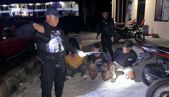 Bawa Sajam, Lima Pemuda Pengguna Ehabond Diamankan Polres Mitra