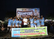 Ketua DPRD Kota Kotamobagu Hadiri Penutupan Turnamen Sepak Bola Kapolres Cup