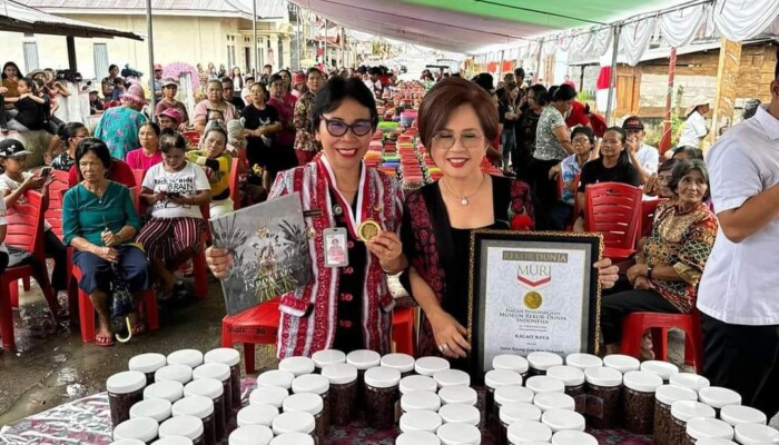 Desa Kalait Raya Peringati HUT ke-100 dengan Rekor MURI 3.000 Kacang Gula Aren
