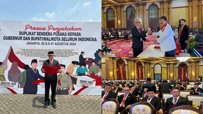 Hadiri Penyerahan Duplikat Bendera Pusaka, Ronald Sorongan Semangat Kebangsaan Menuju HUT RI ke-79