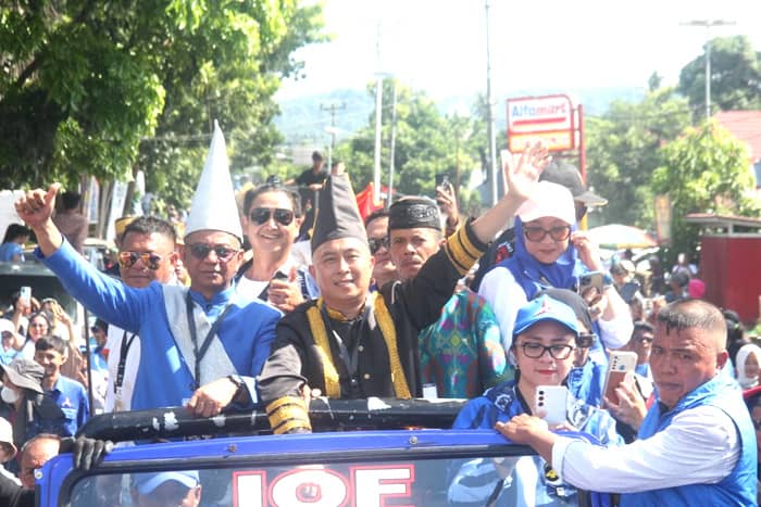 Oskar dan Argo Jadi Pasangan Pertama Daftar Pilkada Boltim 2024
