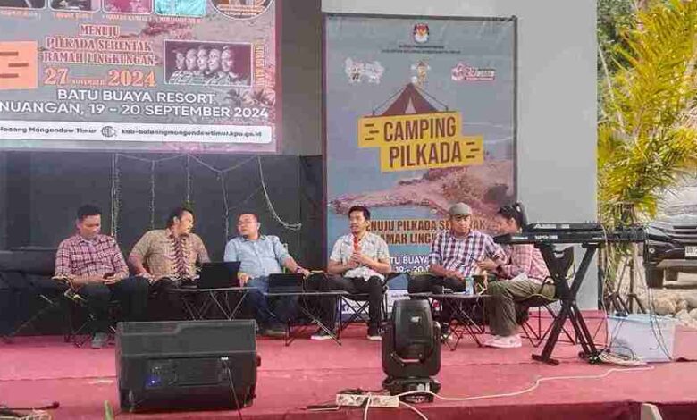 KPU Boltim Dorong Pilkada Ramah Lingkungan Lewat Camping Pilkada